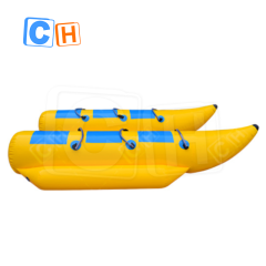 CH 3 Persons Inflatable Water Sports Game Yellow Inflatable Banana Ship Inflatable Boat