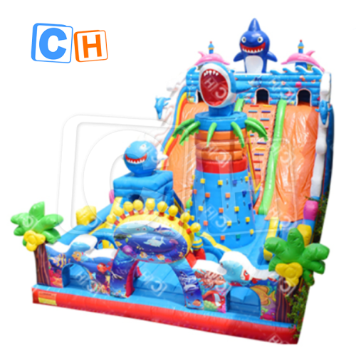 CH Jumping Inflatable Castle Bouncer Sea Animal Inflatable Castle Bounce House For Rent