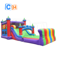 CH Chinese Trampoline Slide Jumping Castles Inflatable Water Slide Water Bounce House With Slide