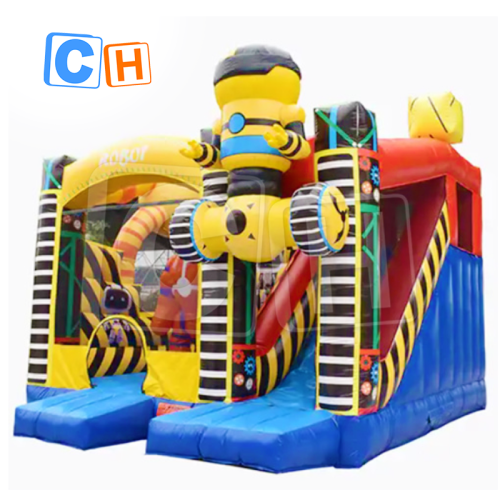 CH Robot Inflatable Combo Bounce House Inflatable Jump Obstacle Bouncer Jumping Castle With Slide Inflatable Combo Bouncer For Sale