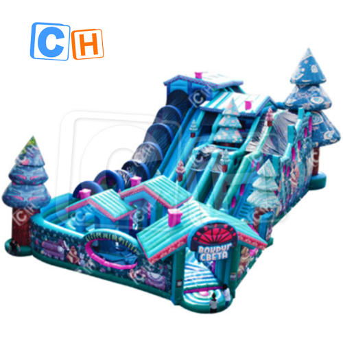 CH Customized Large Children's Big Inflatable Snow Theme Park Inflatable Fun City Park