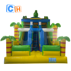 CH Commercial Bounce House With Dry Slide For Sale,Inflatable Bouncer Castle House Combo Slide For Adult