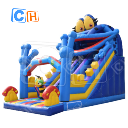 Good quality Commercial New design Jungle Forest Frog Animal Inflatable Slide Inflatable Dry Slide