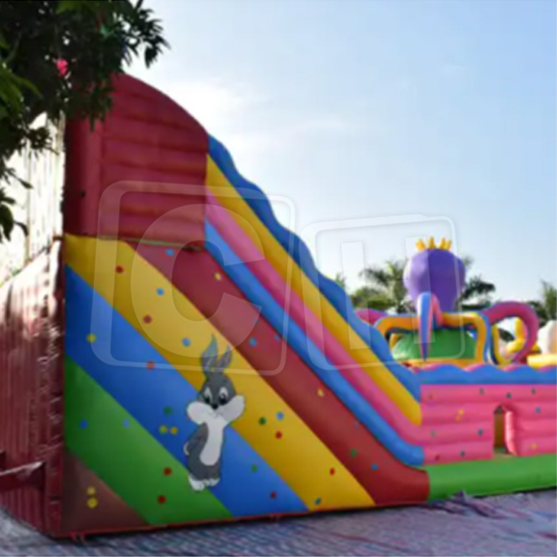 CH Octopus Fun City Slides Outdoor Playground Inflatable Bouncer Inflatable Castle Bouncy Castle For Amusement Park Kids Adult Game
