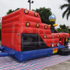 Hot Sale Pirate Inflatable Bounce House With Slide, China Pirate Ship Inflatable Rental ,Inflatable Pirate Ship With A Dry Slide