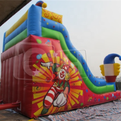 CH Commercial Inflatable Clown Slide For Party,Inflatable Backyard Dry Slide With Cartoon For Kids