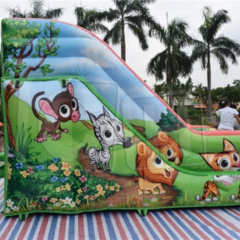 New Design Inflatable Small Animal Slide For Rental, Inflatable Jungle Slide Castle For Summer