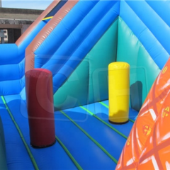 CH Outdoor Sports Toys Children's Inflatable Trampoline Bouncer Castle Kids Bounce Playhouse Jumping Castle Fun City With Dry Slide