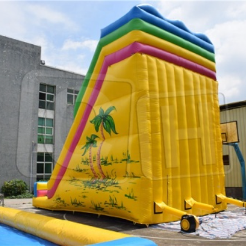 CH New Arrival Adults And Kids Inflatable Water Slide With Big Inflatable Pool Slide Inflatable Dry Slides Outdoor