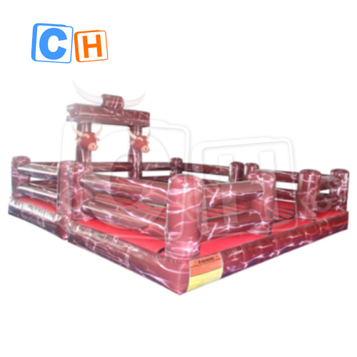 CH High Quality Mechanical Bullfight With Inflatable Mattress Bullfighting Inflatable Rodeo Bull Mat For Sport Game