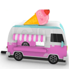 CH Latest Design Pink And White Ice Cream Inflatable Booth Car Tent For Events