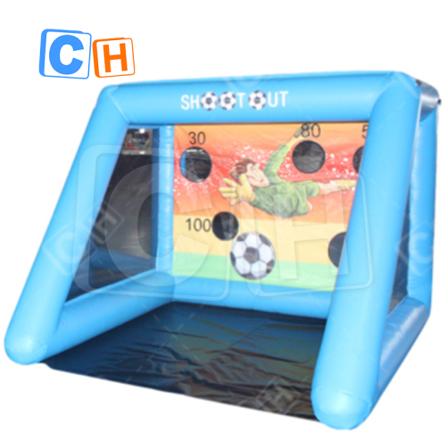 Inflatable Soccer Shootout Game Portable Inflatable Football Shooting Target Post Gate Inflatable Football Goal For party