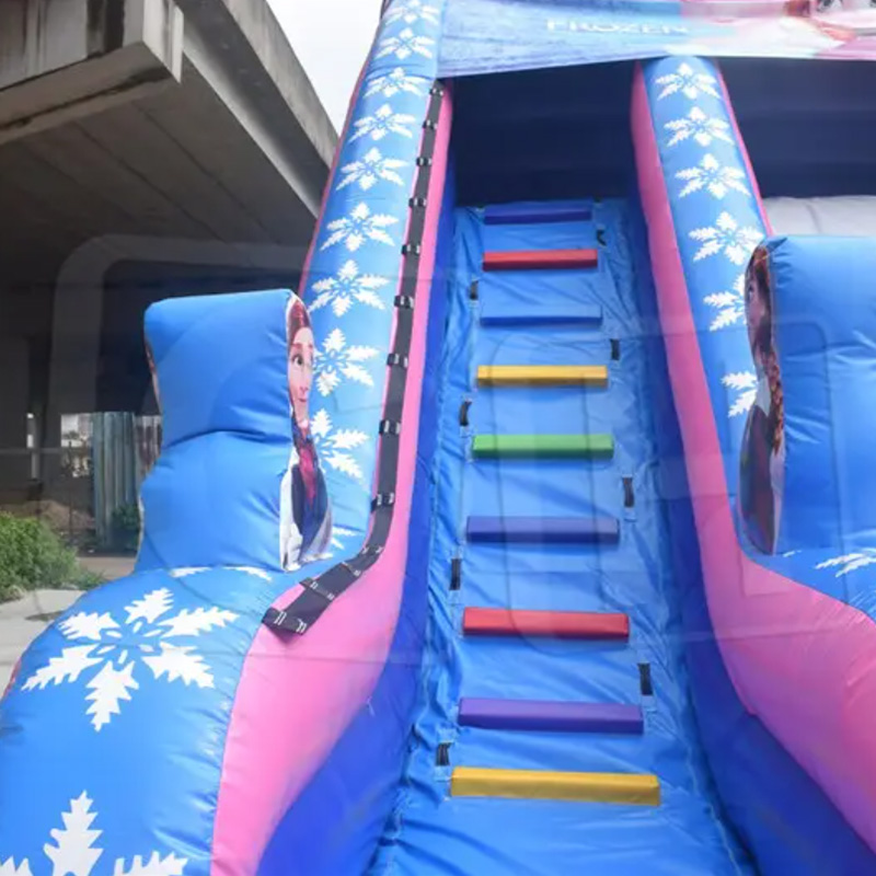 CH Popular Design Inflatable Frozen Slide With Pool For Rental, Inflatable Princess Water Slide Castle For Summer