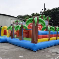 CH Outdoor Inflatable Combo Bouncer Jumping Bouncy Castle With Slide House Pool Playground Inflatable Slide Theme Amusement Park