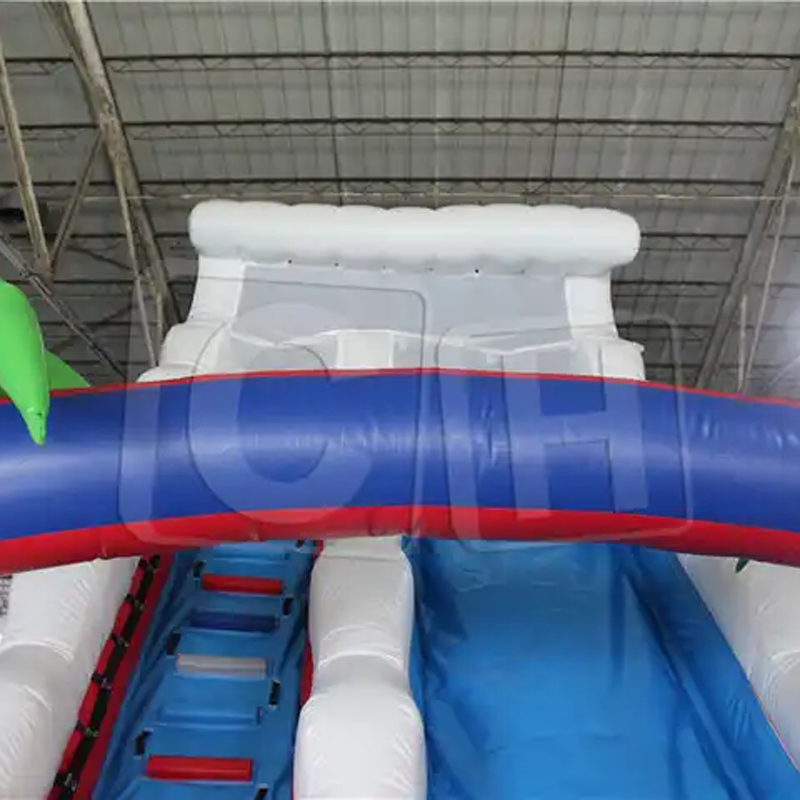 CH Large Adult Huge Outdoor Commercial Grade Inflatable Water Slides Inflatable Wet Dry Slide