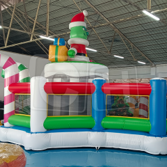 CH Christmas Theme Inflatable Combo Bouncer For Kids,Large Inflatable Combo Castle For Adults