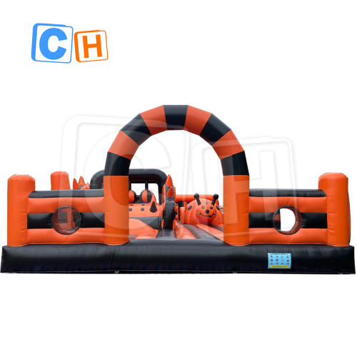 CH 400SQM Inflatable Obstacle Course For Adult,Commercial Bounce House Obstacle Course For Kids