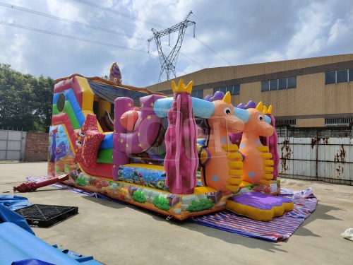 CH Custom Jumping Castle With Slide Bouncers Jumping Castles Slide Inflatable Commercial Outdoors Inflatables Slides