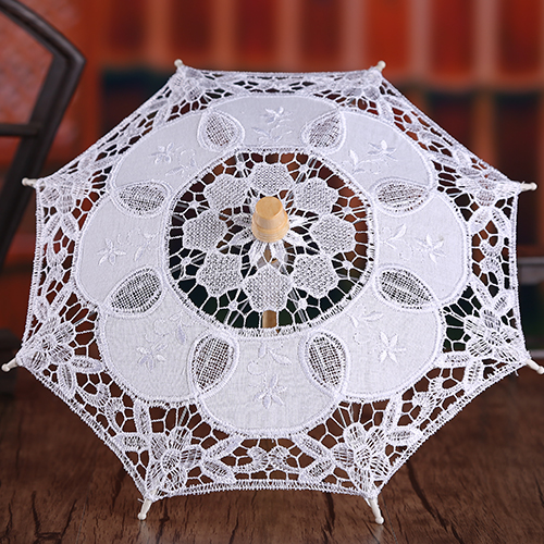 alto grau de guarda-chuva de renda artesanal, bordada ofício guarda-chuva Novo guarda-chuva de casamento oco oco bordado projeto guarda-chuva do laço