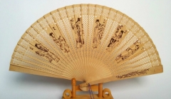 Boutique Pure wood fan, Spanish wood fan, craft fan, fan wholesale, European fan wholesale, cheap fan.