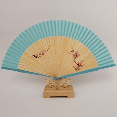 Victorian style, retro court bamboo carving fan, h