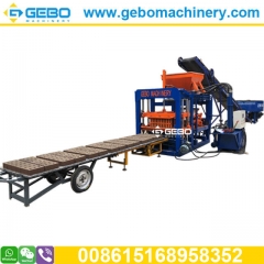 QT4-20 semi automatic hydraulic 6 inch hollow block and standard brick making machine