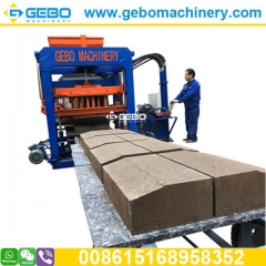 QT4-20 semi automatic hydraulic 6 inch hollow block and standard brick making machine