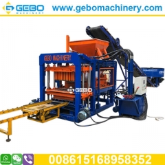 QT4-20 semi automatic hydraulic 6 inch hollow block and standard brick making machine