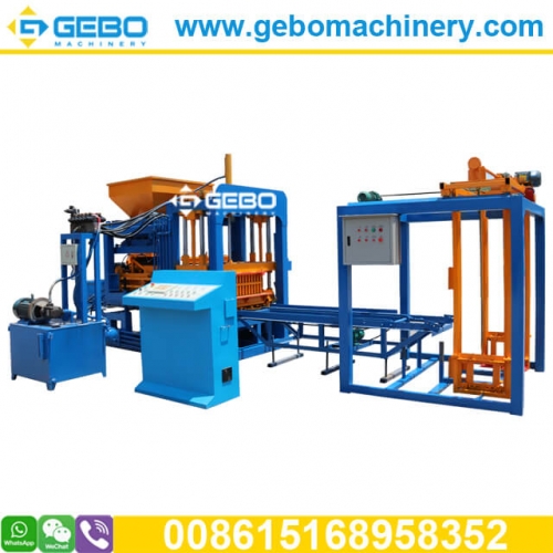 QT4-18 automatic hydraulic block making machine, hydraulic cement concrete brick making machine