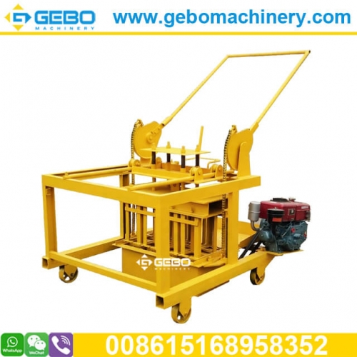 QT4-45 diesel egg laying block making machine concrete block making machine