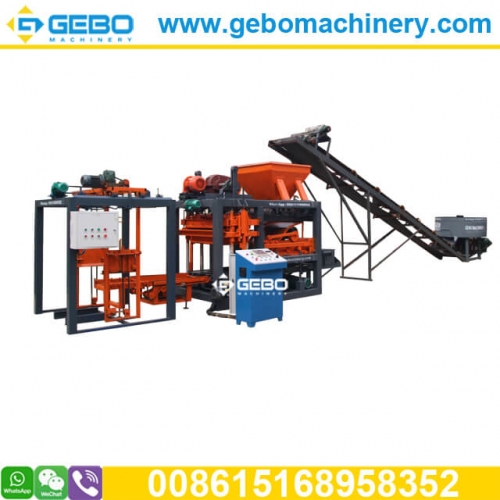 QT4-25 automatic block making machine, cement brick moulding machine