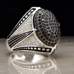 New products 2019 China wholesale 925 silver dubai men ring jewelry