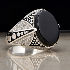 Hot Sale In Southeast Asia onyx ring for man jewellery 2019