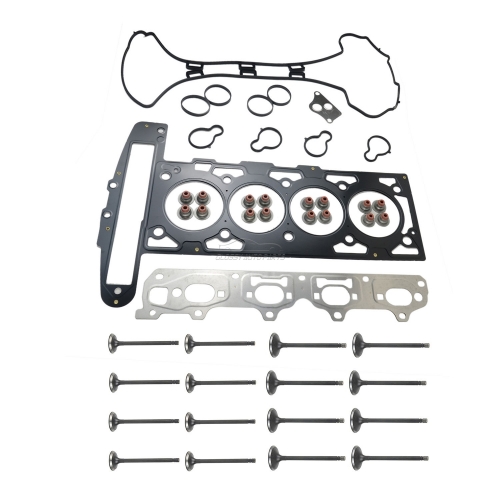 For GM Opel Vauxhall Z22SE Cylinder Head Gasket Set + Inlet & Exhaust Valve Z22SE 2.2 16V New 9194778 9194778