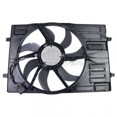 Radiator Cooling Fan Assembly for Volkswagen Golf GTI Audi A3 2.0L 4-DOOR l4 GAS 5Q0121205AD 5Q0959455J