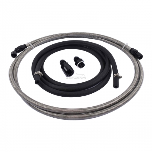 1996-2000 Honda Civic 2dr Coupe Replacement Stainless Steel Fuel Feed Line & Rubber Return