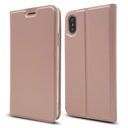 Ultrathin Leather Flip Cover Case For iPhone X