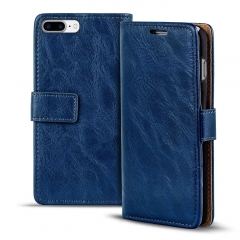 Classcial Bark Grain Smart Phone Wallet Leather Case