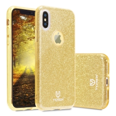 Luxurious 3 in 1 Bling Bling Glitter Phone Case for iPhone X