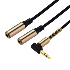 Audio Stereo Y Splitter Cable Male to 2 Female HS018