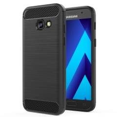 Carbon Fibre Slim TPU Gel Cover Phone Case for Samsung and iPhone X