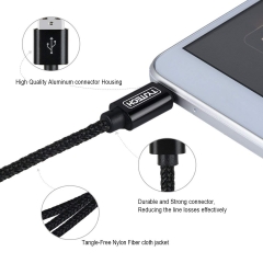 Classical Nylon Weaving 2A USB Charging Cable