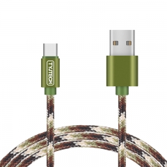 Soldier Camouflage Weaving Coating 2A USB Charging Cable