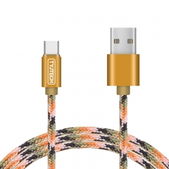 Soldier Camouflage Weaving Coating 2A USB Charging Cable