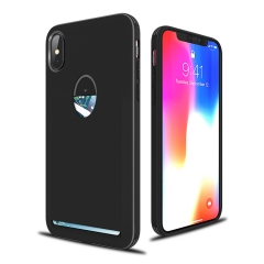 Ultrathin Card Holder TPU Case For iPhone X Samsung S9