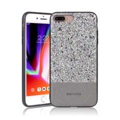 Blink Crystal Spliced PU Leather TPU Phone Case