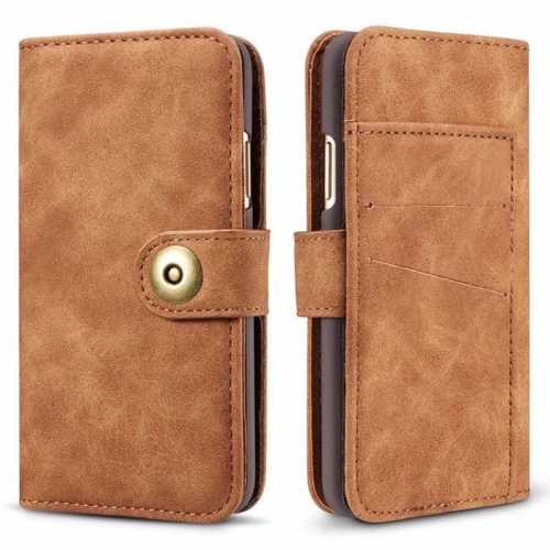 Removable Multi-functional Retro Wallet Leather Case