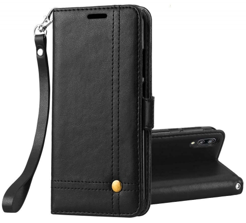 Elegant Double Cross-shaped Sling Wallet Leather Case