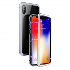 Magnetic Adsorption Double Side Tempered Glass Phone Case