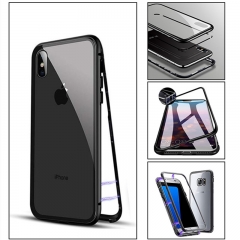 Magnetic Adsorption Double Side Tempered Glass Phone Case